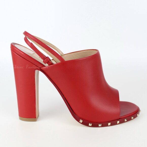 NEW VALENTINO GARAVANI Runway Rockstud Sandals - Picture 6 of 16